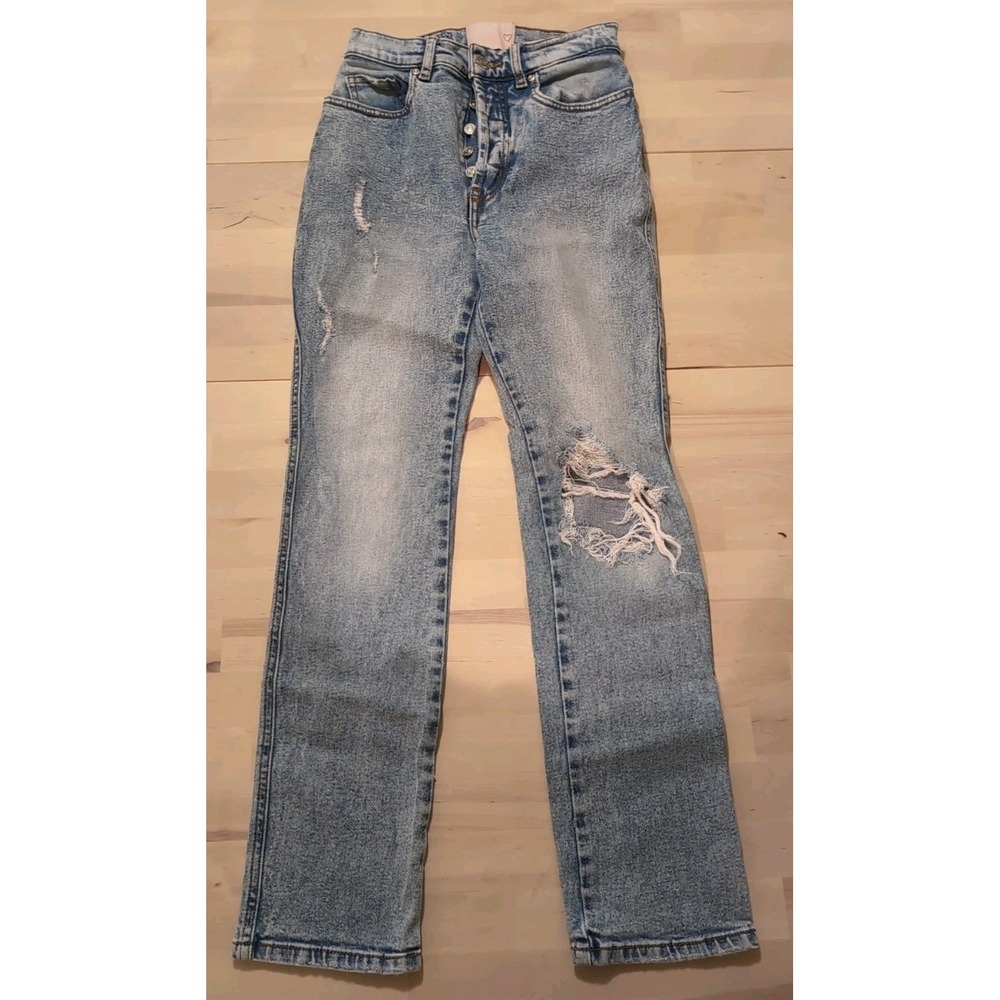 Revice Straight Leg Jeans Size 28 High Rise Button‎ Fly Denim